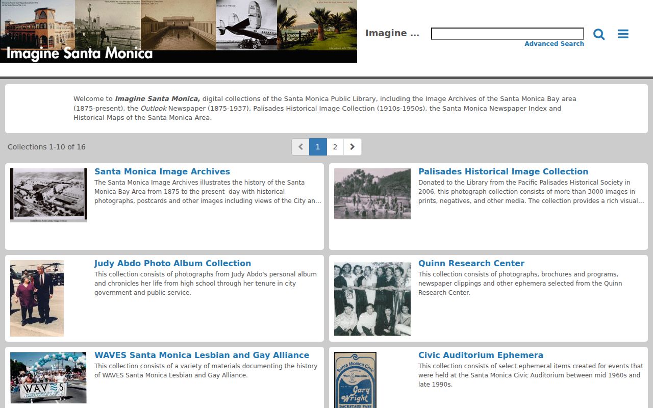 Santa Monica city directory local history collections